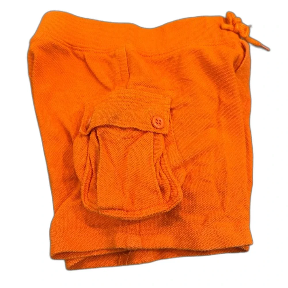 Ralph Lauren orange cargo pocket baby boy shorts size 9 months